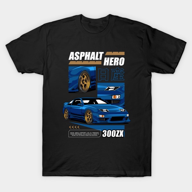 Nissan 300ZX Car T-Shirt by milatees